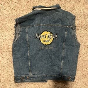 Hard Rock Cafe Amsterdam Jean jacket vest